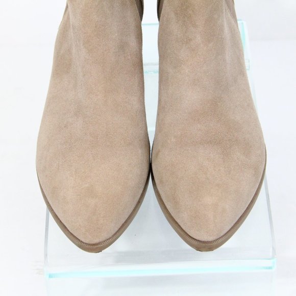 Nine West Chelsea Boots sz 6.5 Women Suede Ankle Bootie Pull on Shoes - Picture 5 of 8